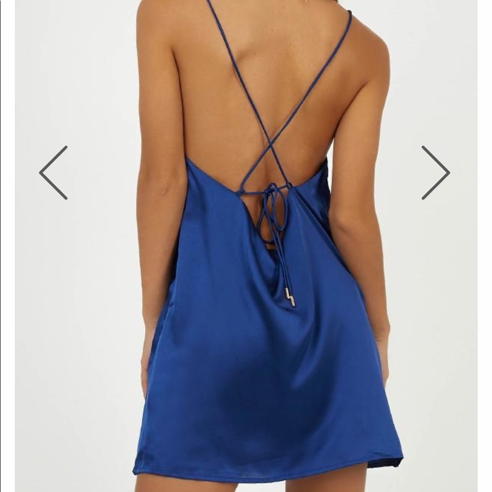 Showpo mean so much dress satin dress - Picture 2 of 4